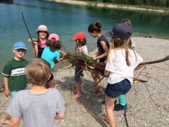 Sonne, Strand, Schiff